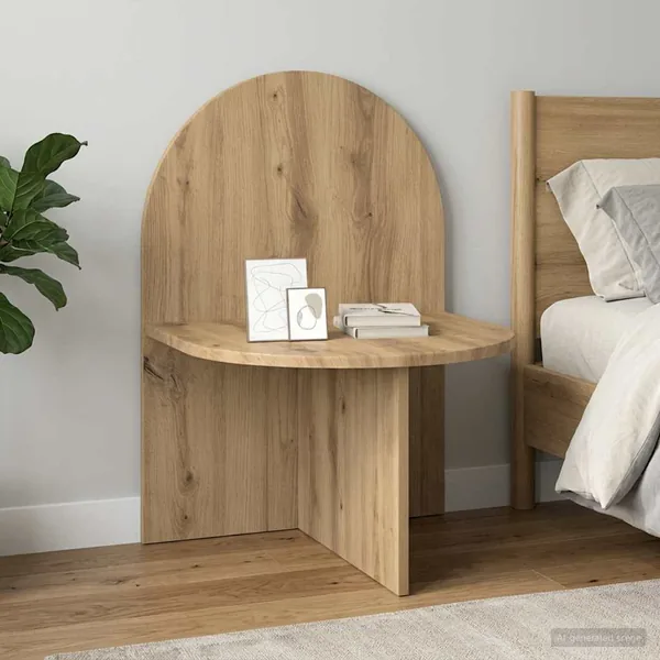 Table de chevet Chêne artisanal 48 x 49 x 65 cm