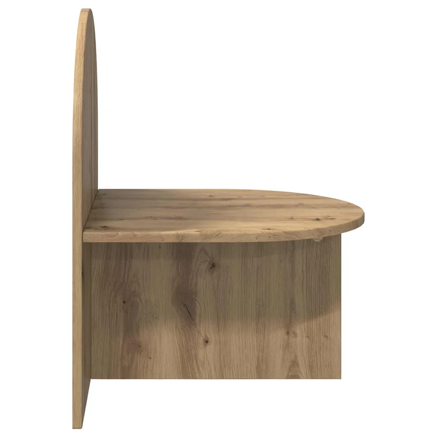 Table de chevet Chêne artisanal 48 x 49 x 65 cm - 5