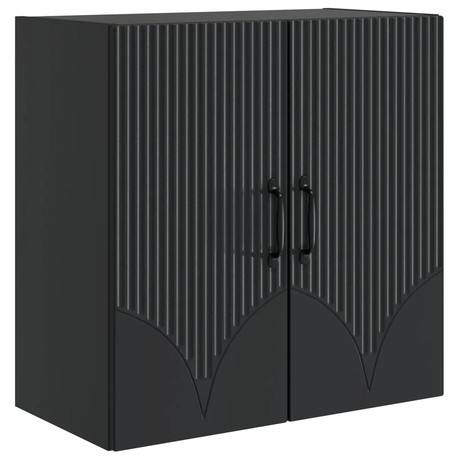 Armoire Murale Noir 59 x 31 x 60 cm Bois d'ingénierie - 2