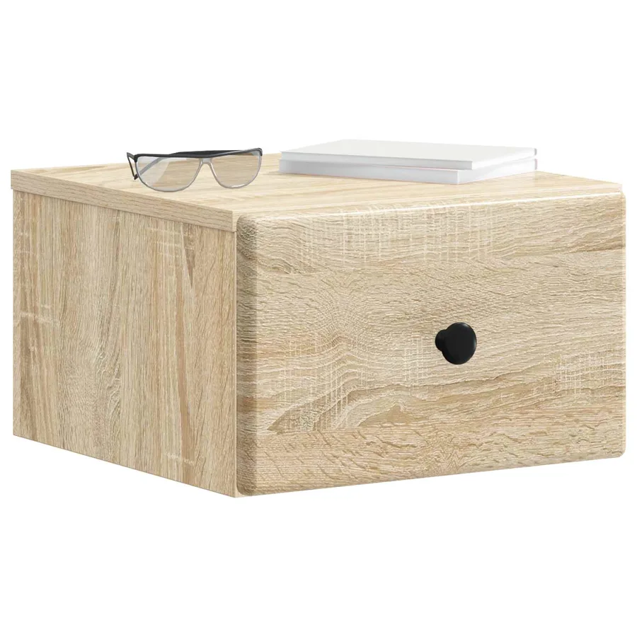 Cabinet de chevet mural 2 pcs Chêne Sonoma 34,5 x 33 x 20 cm - 3