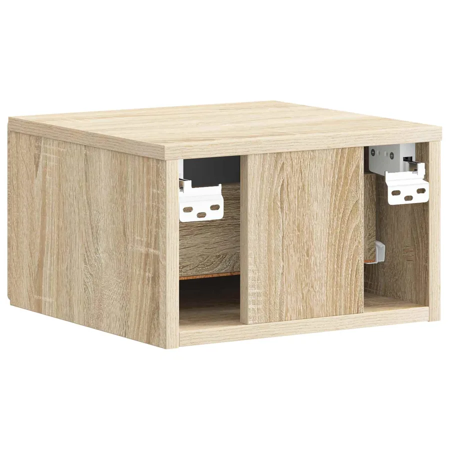 Cabinet de chevet mural 2 pcs Chêne Sonoma 34,5 x 33 x 20 cm - 9