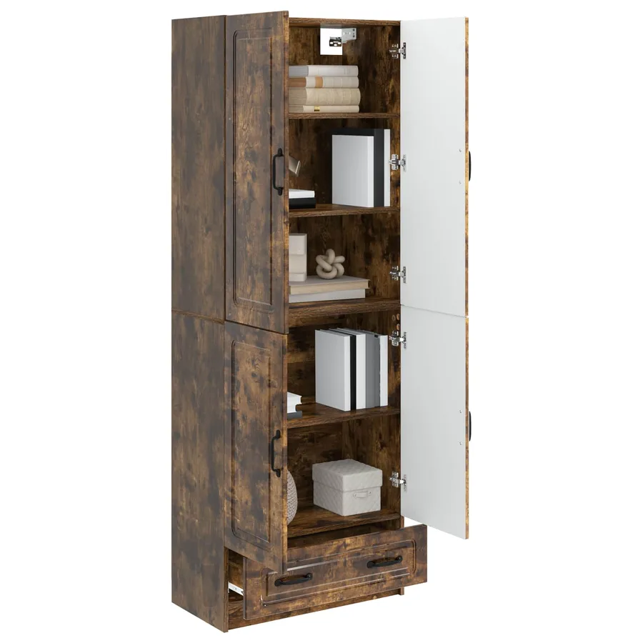 Ensemble de Meubles 2 pcs Chêne fumé Bois d'ingénierie - 3