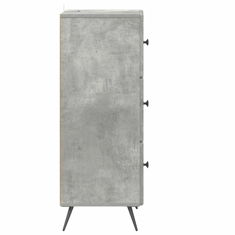 Armoire à tiroirs Gris béton 33 x 34,5 x 90 cm - 7