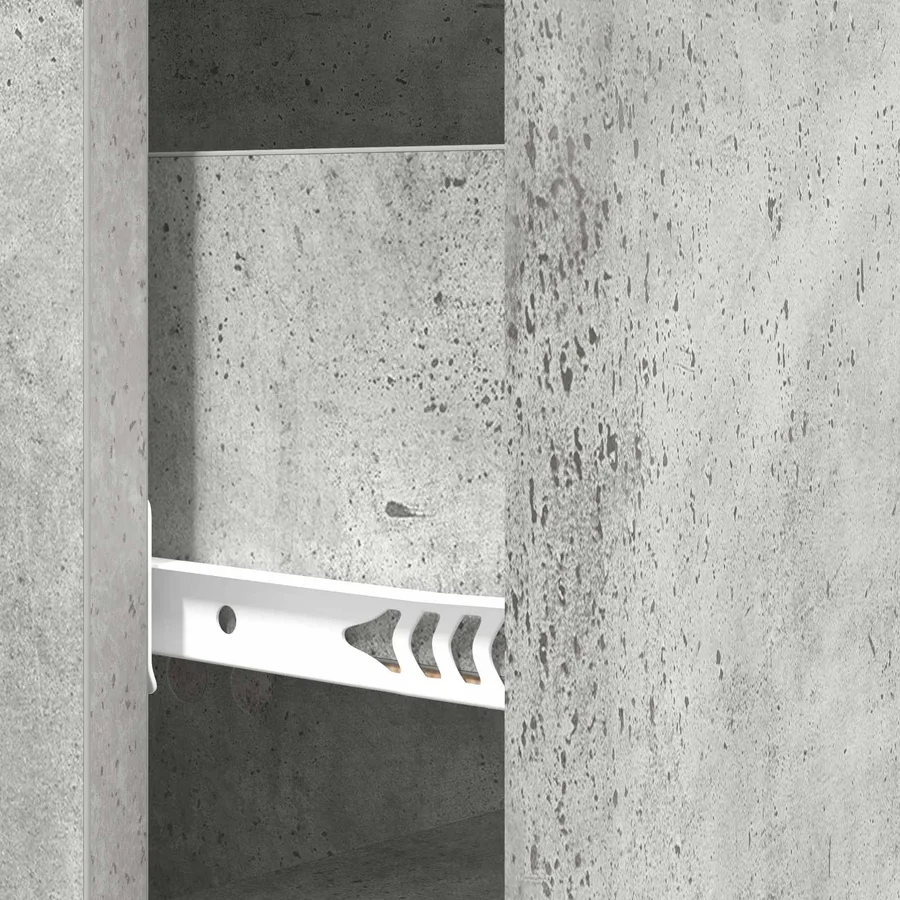 Armoire à tiroirs Gris béton 33 x 34,5 x 90 cm - 8