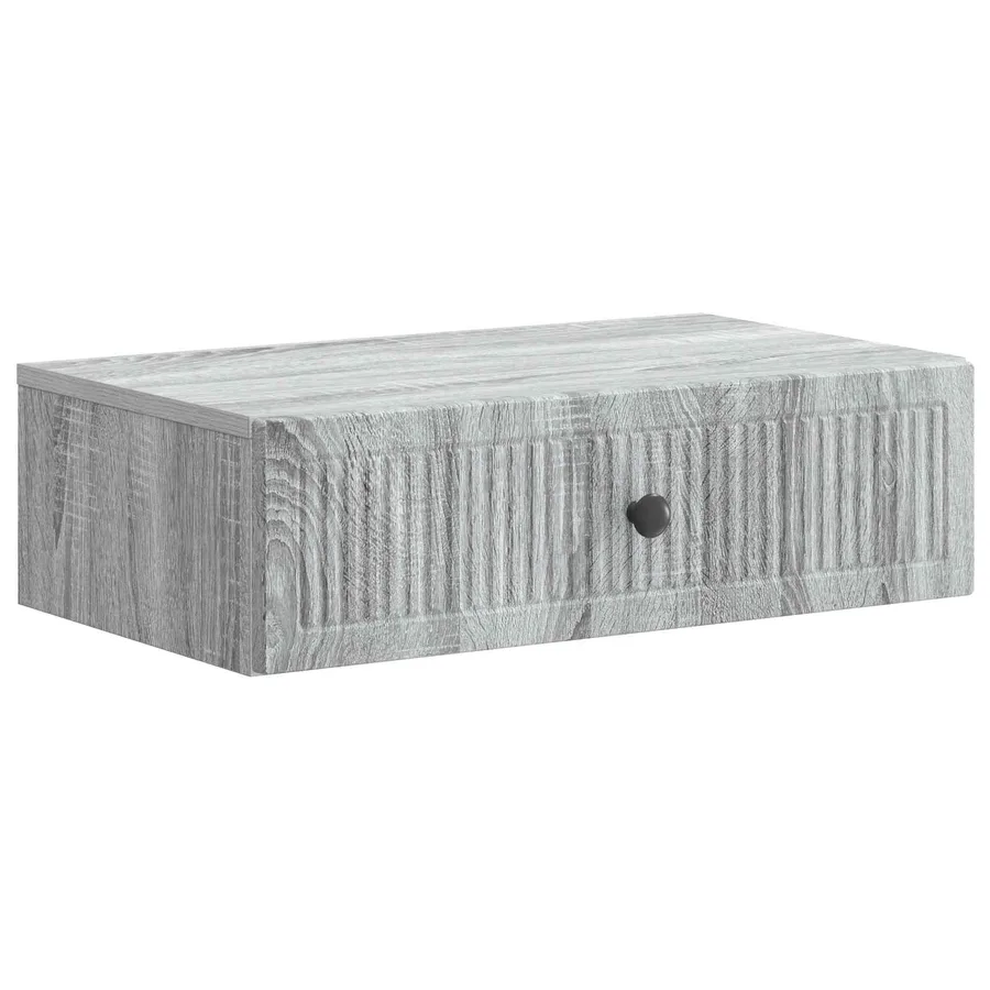 Table d'appoint murale Sonoma gris 59 x 34,5 x 17 cm - 2