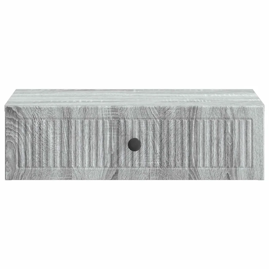 Table d'appoint murale Sonoma gris 59 x 34,5 x 17 cm - 5
