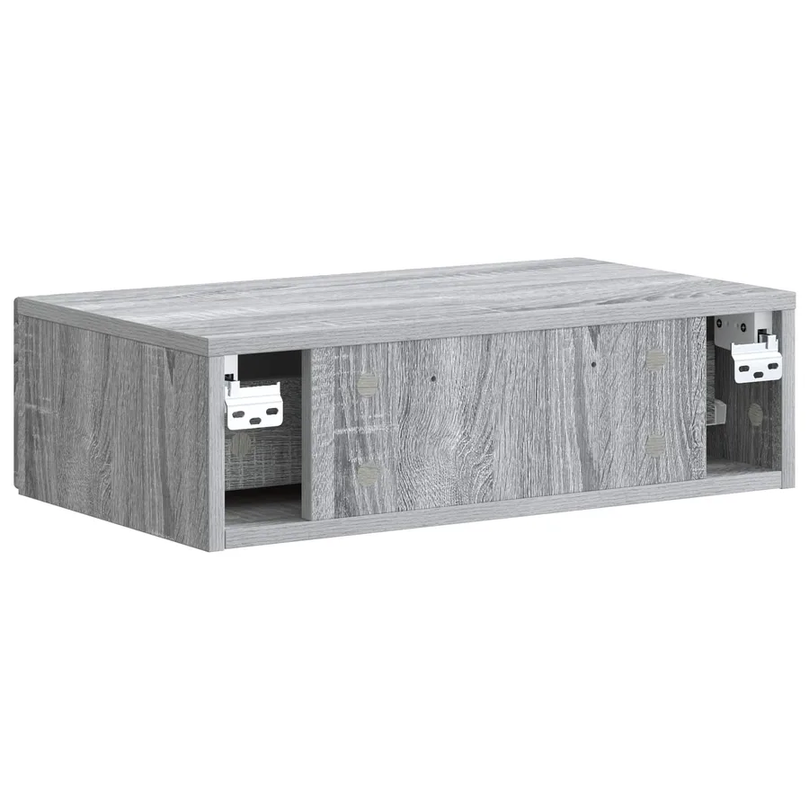 Table d'appoint murale Sonoma gris 59 x 34,5 x 17 cm - 7