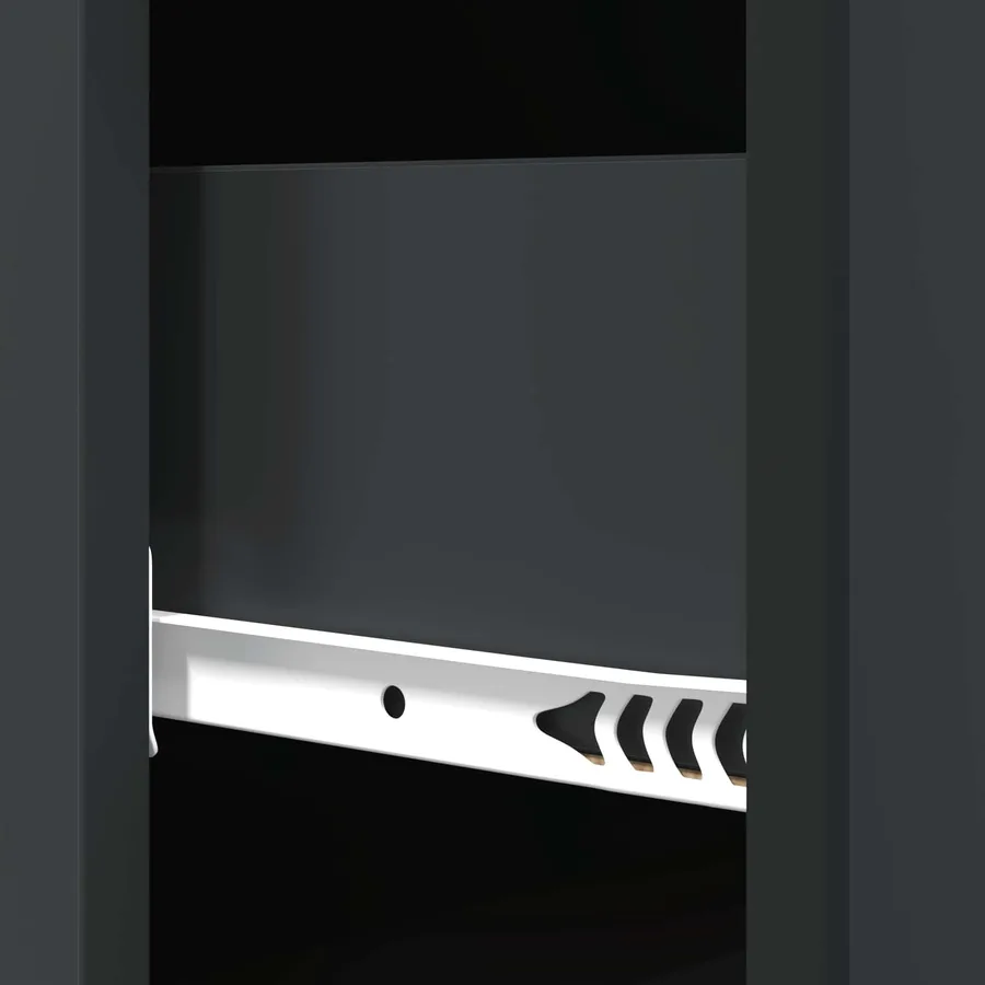 Armoire à tiroirs Noir 33 x 34,5 x 87 cm Bois d'ingénierie - 8