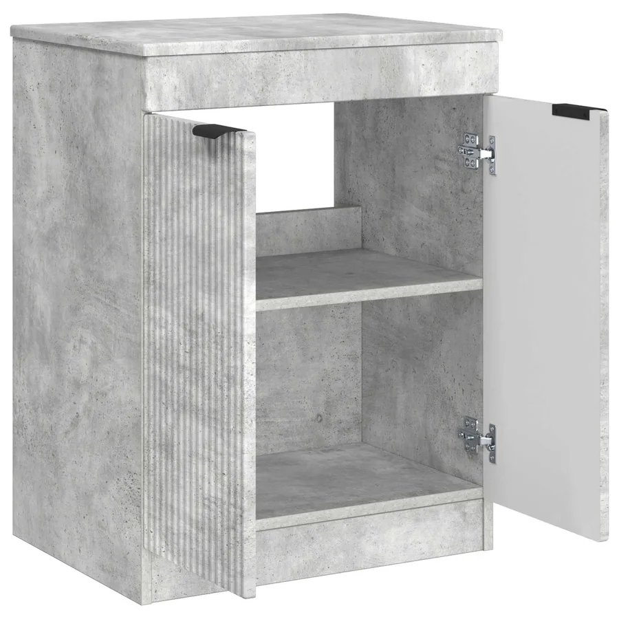 Armoire de salle de bain Gris béton 54 x 41 x 70 cm - 4
