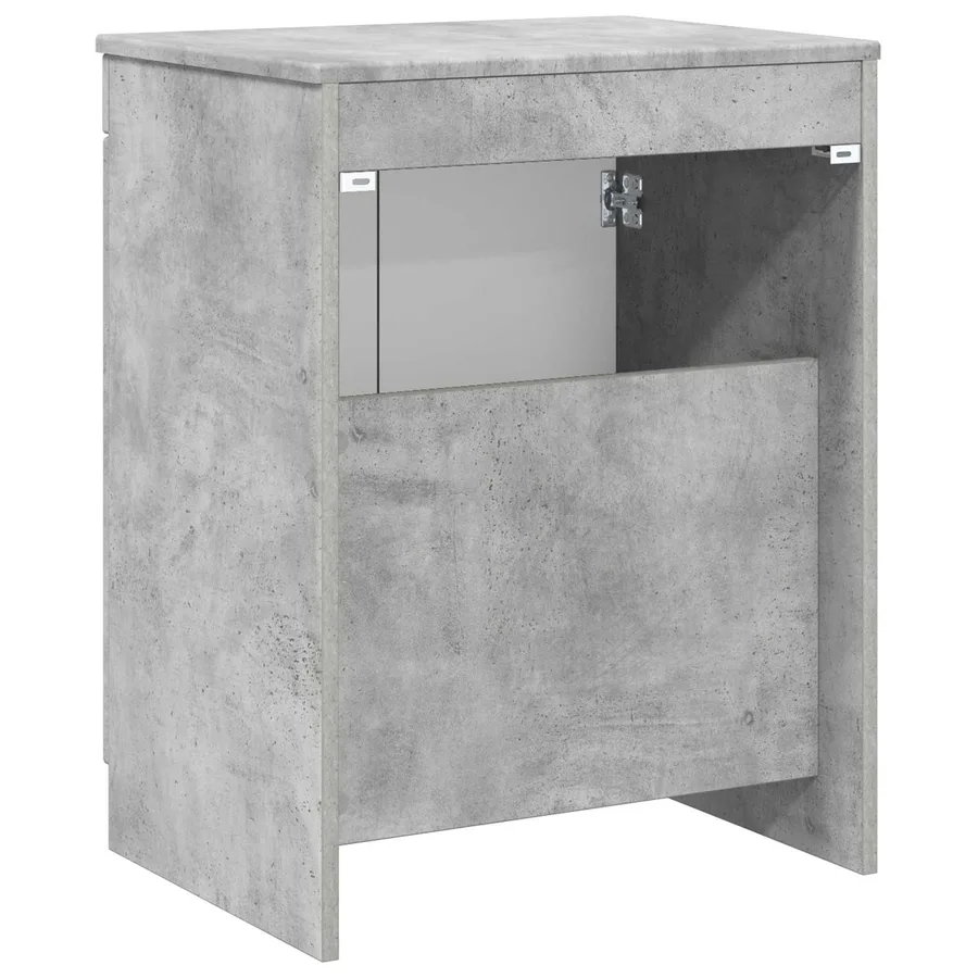 Armoire de salle de bain Gris béton 54 x 41 x 70 cm - 6