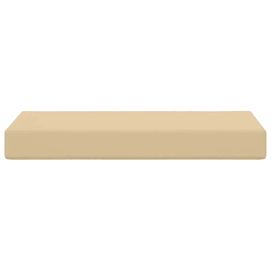 Coussin de Siège d'Extérieur Beige 80 x 40 x 8 cm - 4