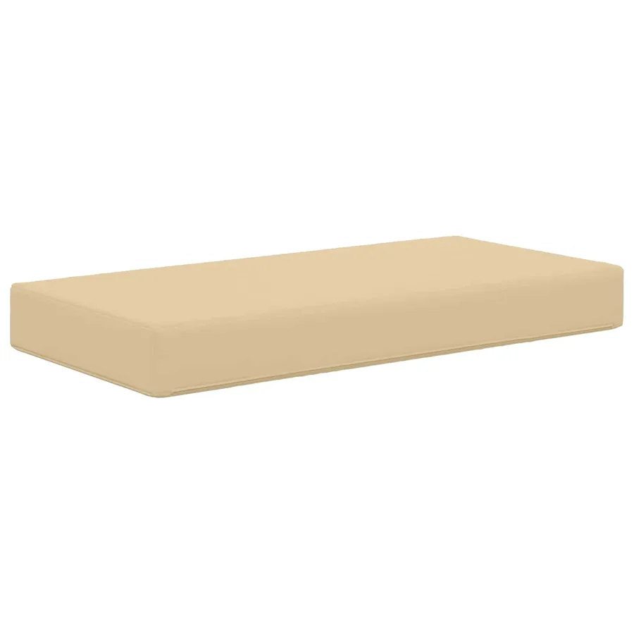 Coussin de Siège d'Extérieur Beige 80 x 40 x 8 cm - 5