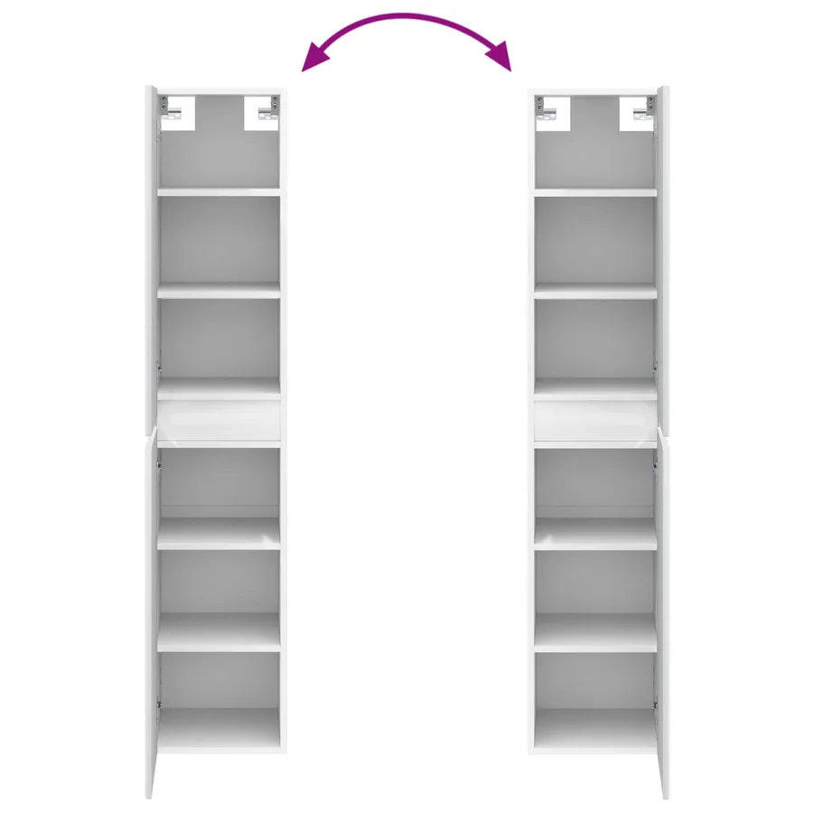 Ensemble d'armoire de salle de bain 5 pcs Blanc - 13