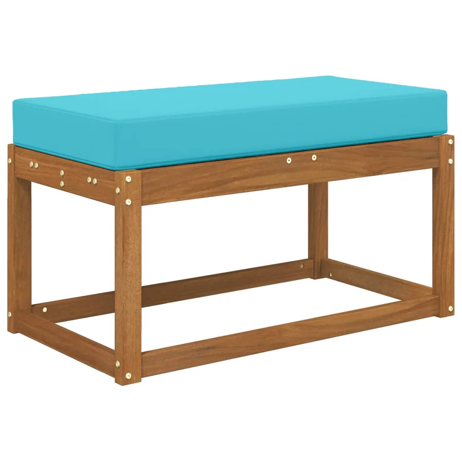 Coussin d’assise Turquoise 80 x 40 x 8 cm 100 % polyester - 3