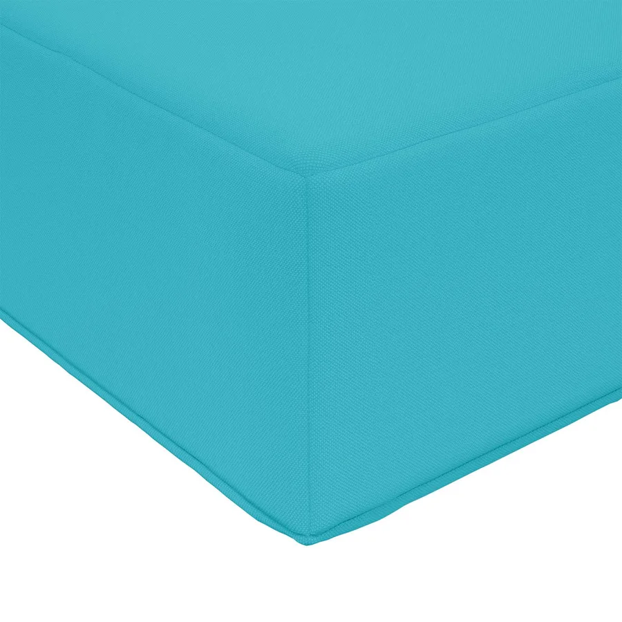 Coussin d’assise Turquoise 80 x 40 x 8 cm 100 % polyester - 6