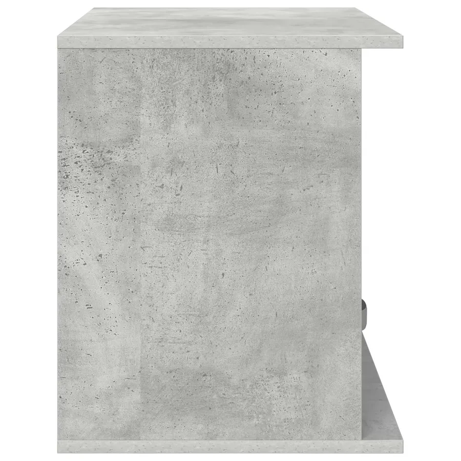 Support de télévision avec tiroir Gris béton 79 x 40 x 48 cm - 7