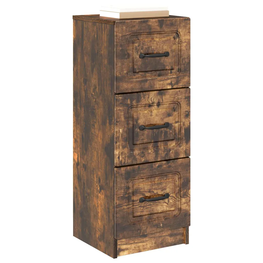 Armoire à tiroirs Chêne fumé 33 x 34,5 x 87 cm - 3