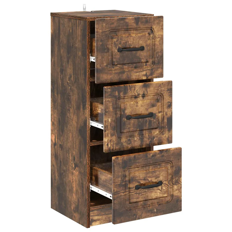 Armoire à tiroirs Chêne fumé 33 x 34,5 x 87 cm - 5