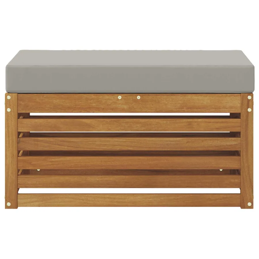 Banc de Jardin Bois d'Acacia Massif Naturel - 3
