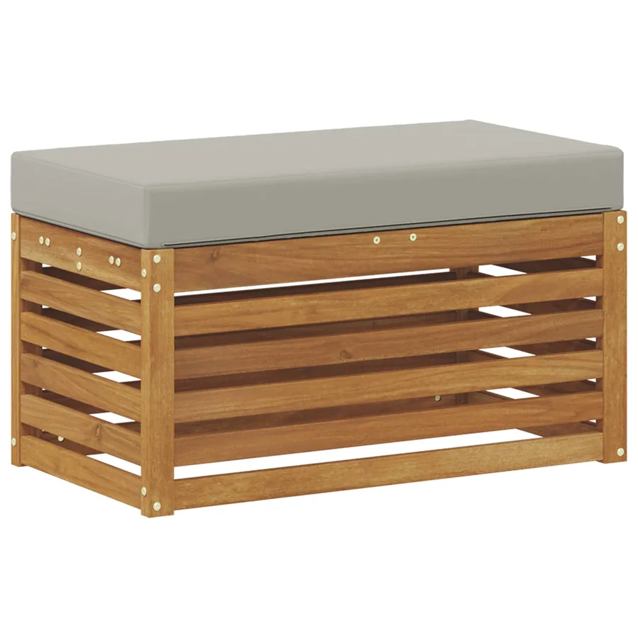 Banc de Jardin Bois d'Acacia Massif Naturel - 5