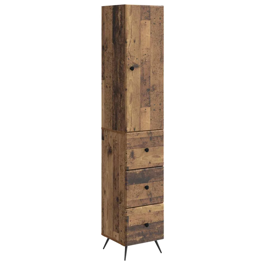 Ensemble de Meubles 2 pcs Bois ancien 34,5 x 34,5 x 90 cm - 2