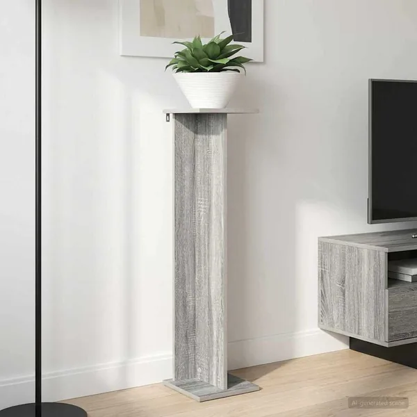 Support de Plante 2 pc Gris Sonoma 25 x 25,5 x 100,5 cm