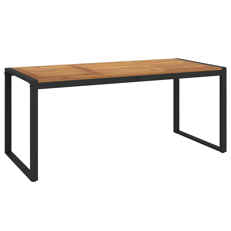 Ensemble de salle à manger pour jardin 7 pcs Noir et Marron - 6