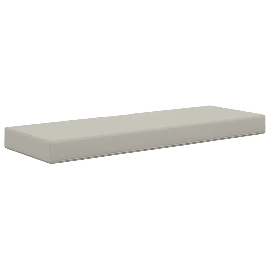 Coussin de Siège d'Extérieur Gris 111,5 x 40 x 8 cm - 5