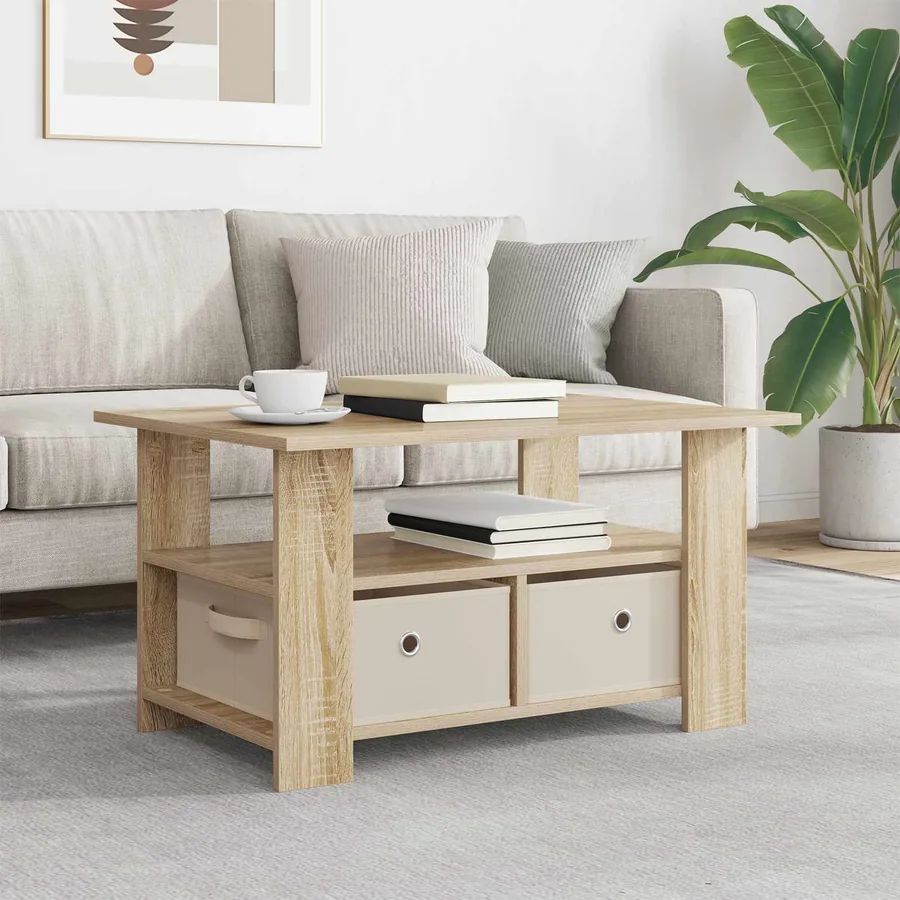 Table basse Chêne Sonoma 77 x 55 x 42 cm Bois d'ingénierie