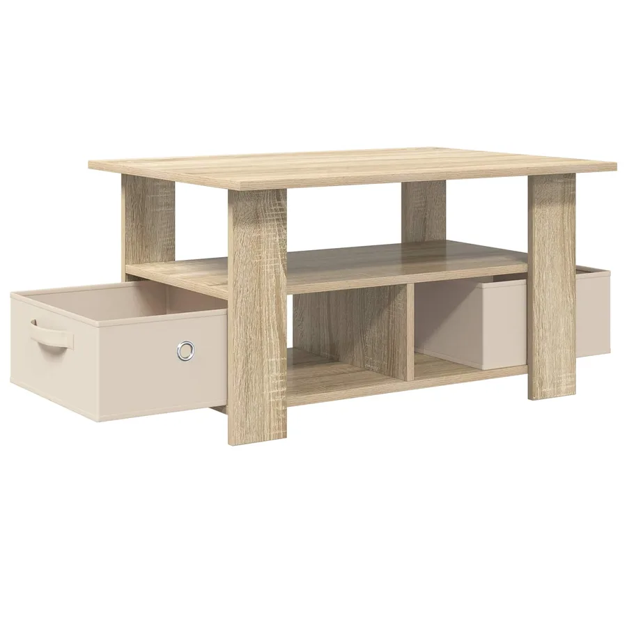 Table basse Chêne Sonoma 77 x 55 x 42 cm Bois d'ingénierie - 4