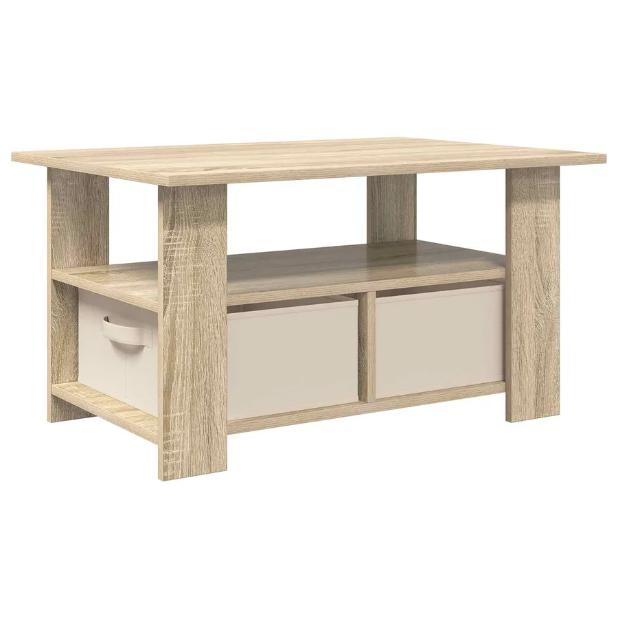 Table basse Chêne Sonoma 77 x 55 x 42 cm Bois d'ingénierie - 7