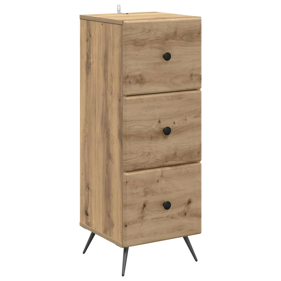 Armoire à tiroirs 33 x 34,5 x 90 cm Bois d'ingénierie - 2