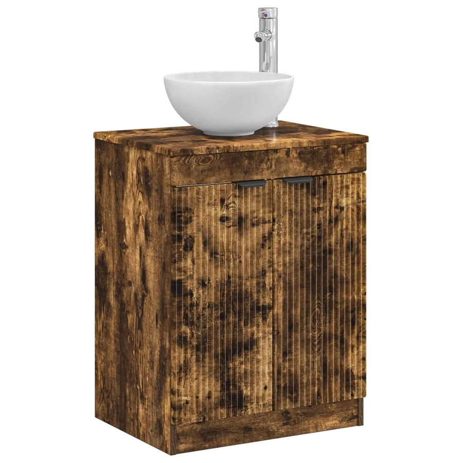 Armoire de salle de bain Chêne fumé 54 x 41 x 70 cm - 3