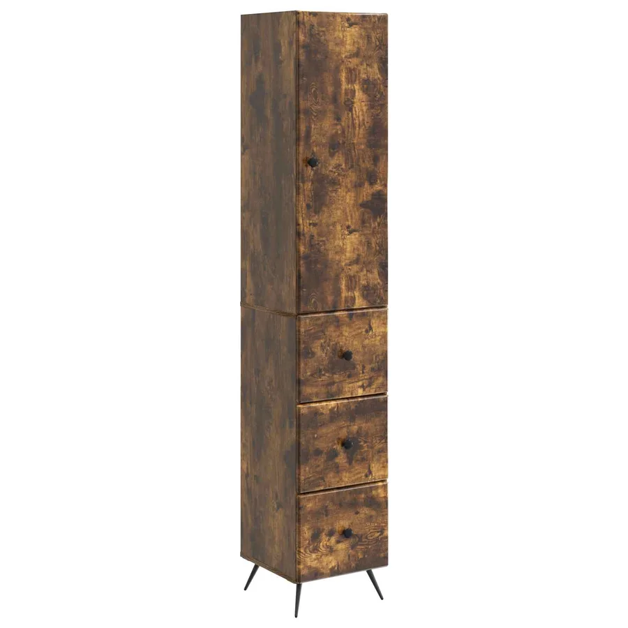 Ensemble de Meubles 2 pcs Chêne fumé 34,5 x 34,5 x 90 cm - 2