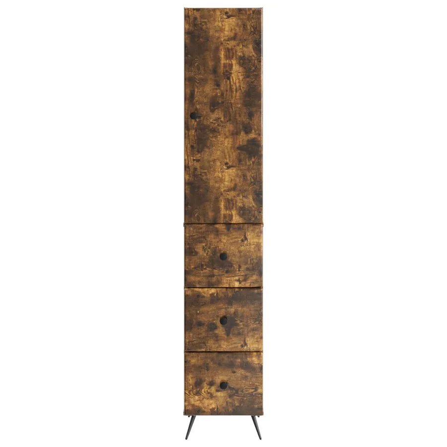 Ensemble de Meubles 2 pcs Chêne fumé 34,5 x 34,5 x 90 cm - 5