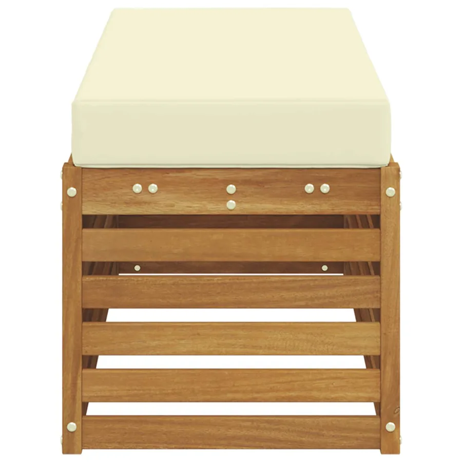 Banc de Jardin Bois d'Acacia Massif Naturel - 4