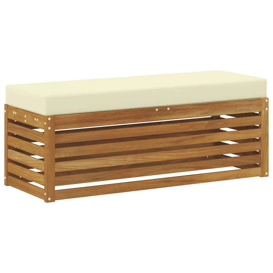 Banc de Jardin Bois d'Acacia Massif Naturel - 5