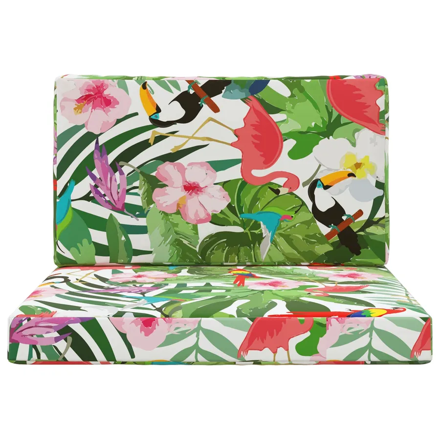 Coussin de canapé d'extérieur 2 pcs coloré Polyester - 6