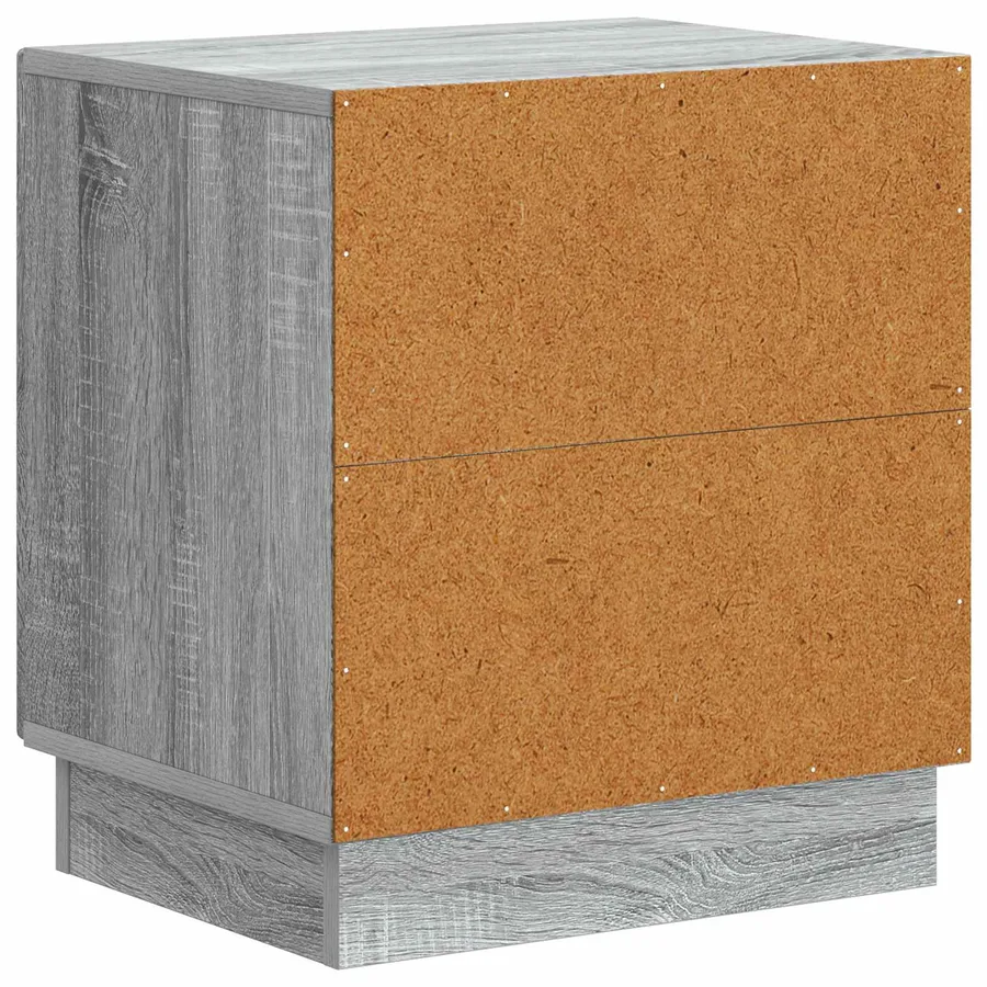 Table de chevet 2 pcs Sonoma gris 43 x 34,5 x 47 cm - 9