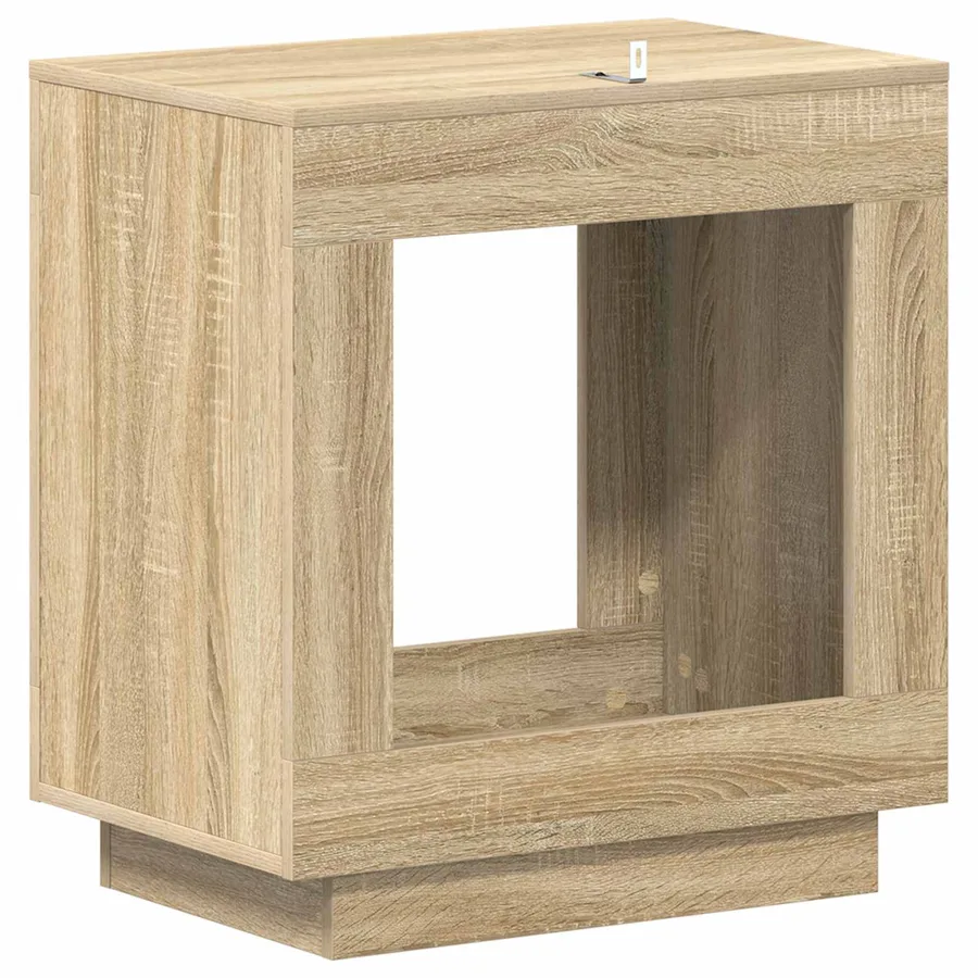 Table d'appoint Chêne Sonoma 60 x 40 x 65 cm Bois d'ingénierie - 6