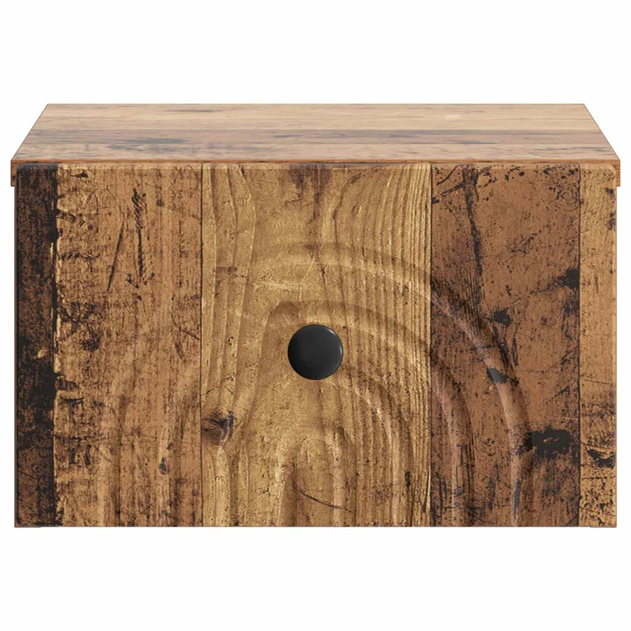 Cabinet de chevet mural 2 pcs Bois ancien 33 x 34,5 x 20 cm - 7