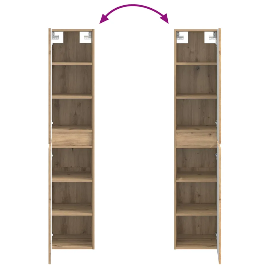 Ensemble d'armoire de salle de bain 5 pc Chêne artisanal - 13