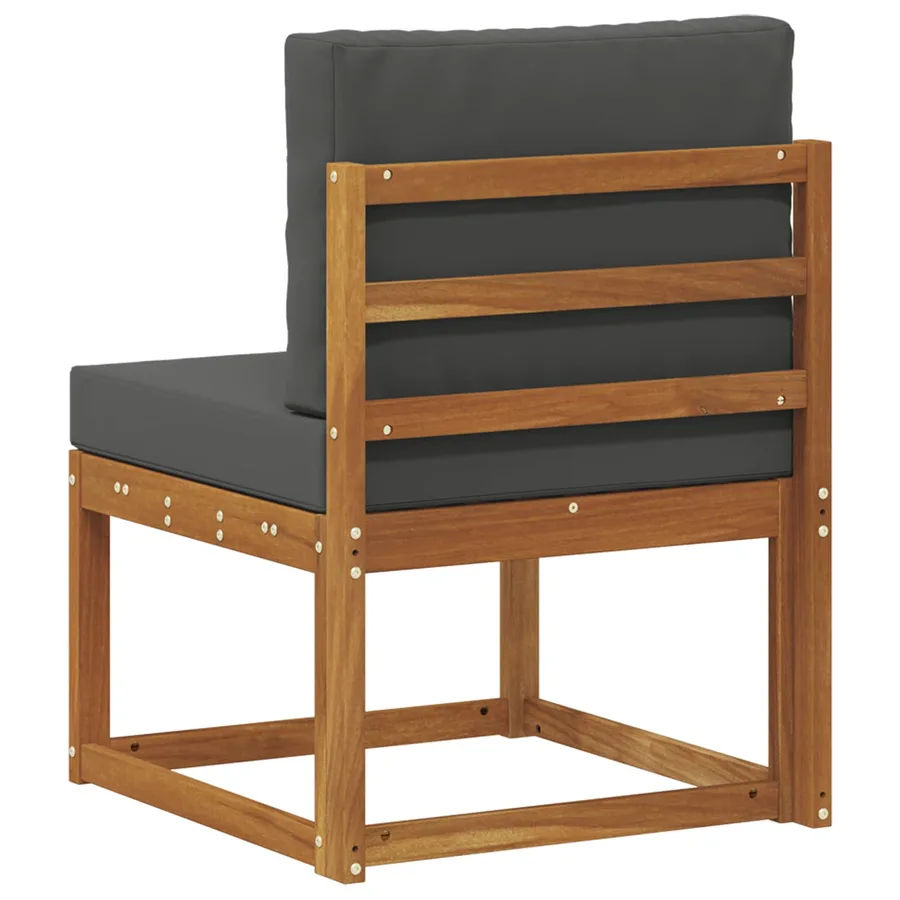 Sofa de milieu extérieur Bois d'Acacia Massif Naturel - 5