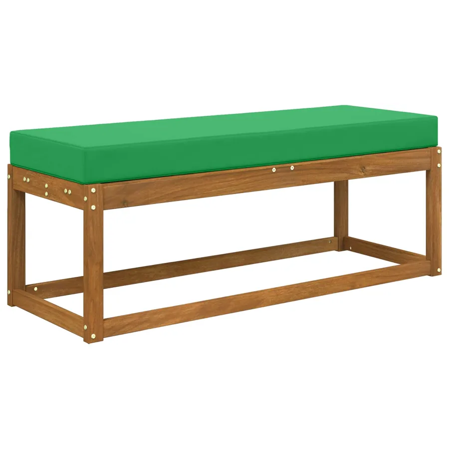 Coussin de Siège d'Extérieur Vert 111,5 x 40 x 8 cm - 3