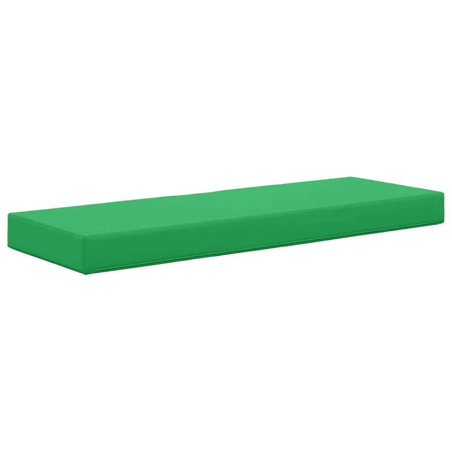 Coussin de Siège d'Extérieur Vert 111,5 x 40 x 8 cm - 5
