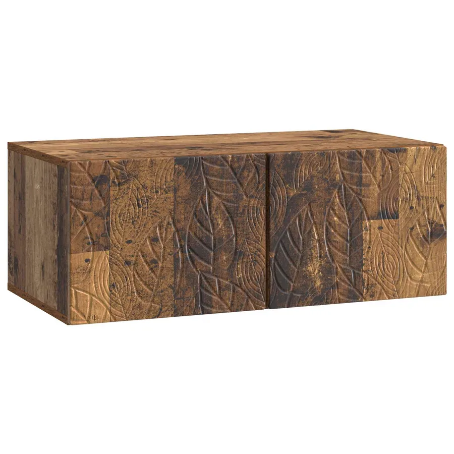 Meuble TV mural 78,5 x 31 cm Bois ancien Bois d'ingénierie - 2
