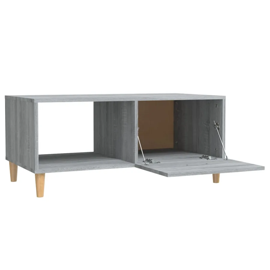 Table basse sonoma gris 89,5x50x40 cm bois d'ingénierie - 7
