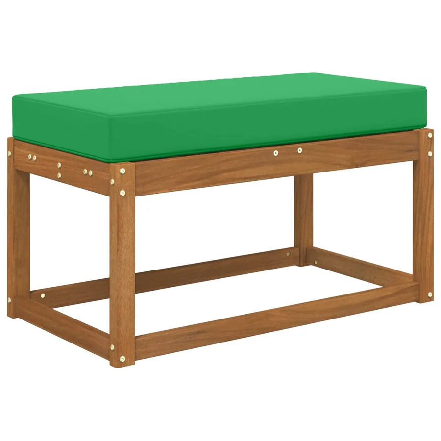 Coussin de Siège d'Extérieur Vert 80 x 40 x 8 cm - 3