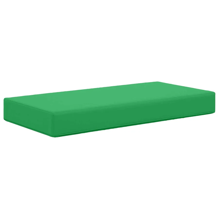 Coussin de Siège d'Extérieur Vert 80 x 40 x 8 cm - 5