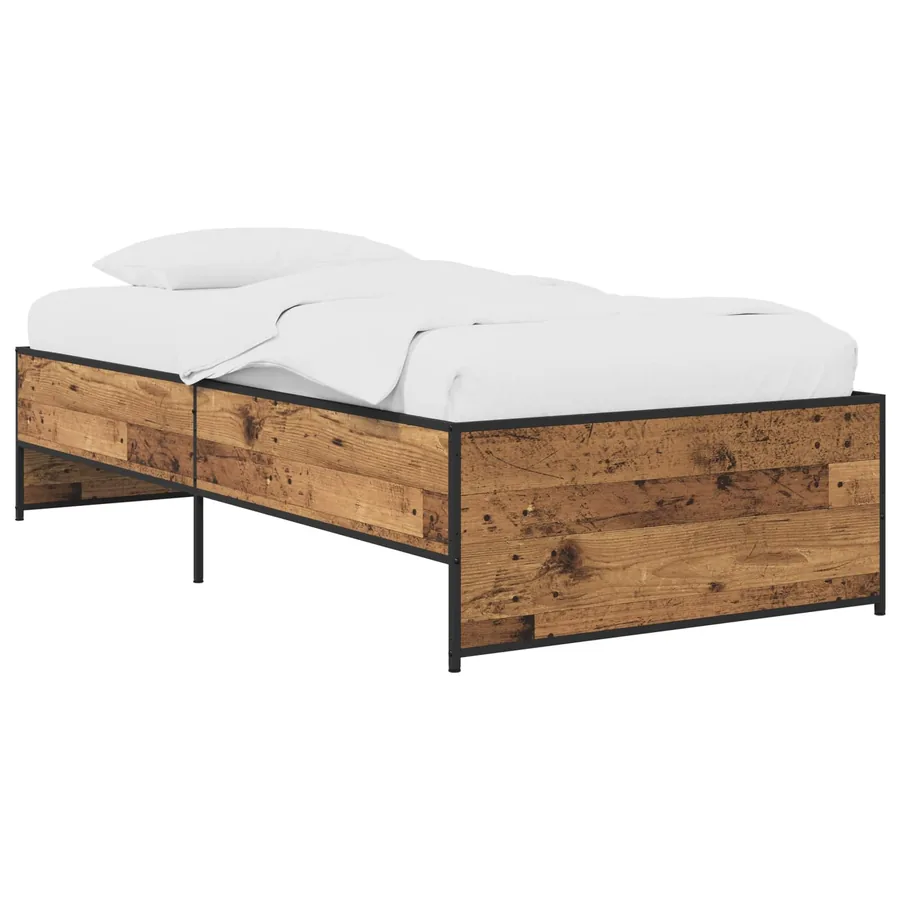 Cadre de lit Bois ancien 80 x 200 cm Bois d'ingénierie